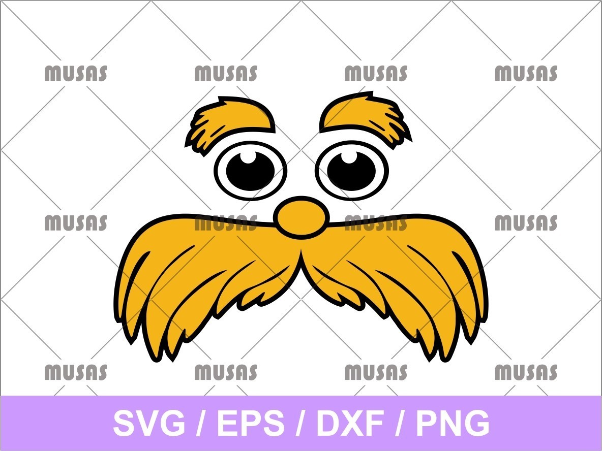 Printable Lorax Face Template