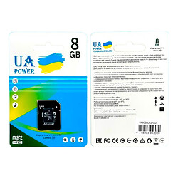 Карта памяти UA POWER MicroSDHC, 8 Гб.