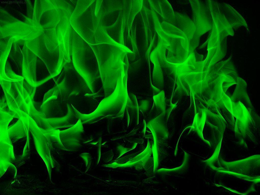 Details 200 green fire background