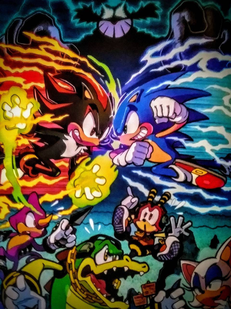 Shadow Vs Sonic Wallpaper - thevikari