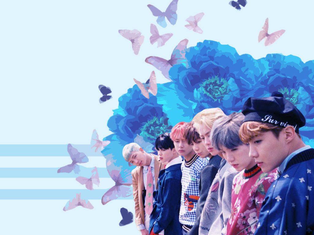 Bts Laptop Wallpaper Hd Aesthetic Flowers - IMAGESEE