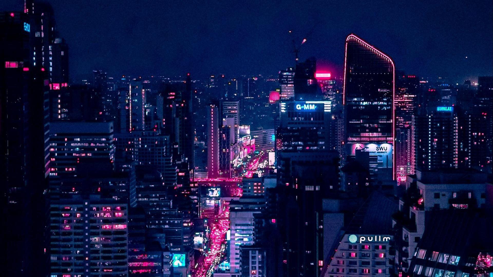 Night City Wallpaper Desktop