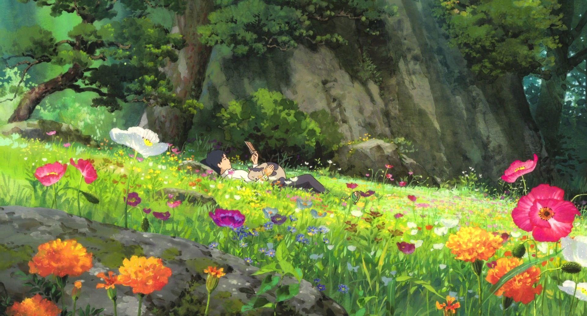 Studio Ghibli Garden Scenery Wallpapers - Tattoo Ideas For Women