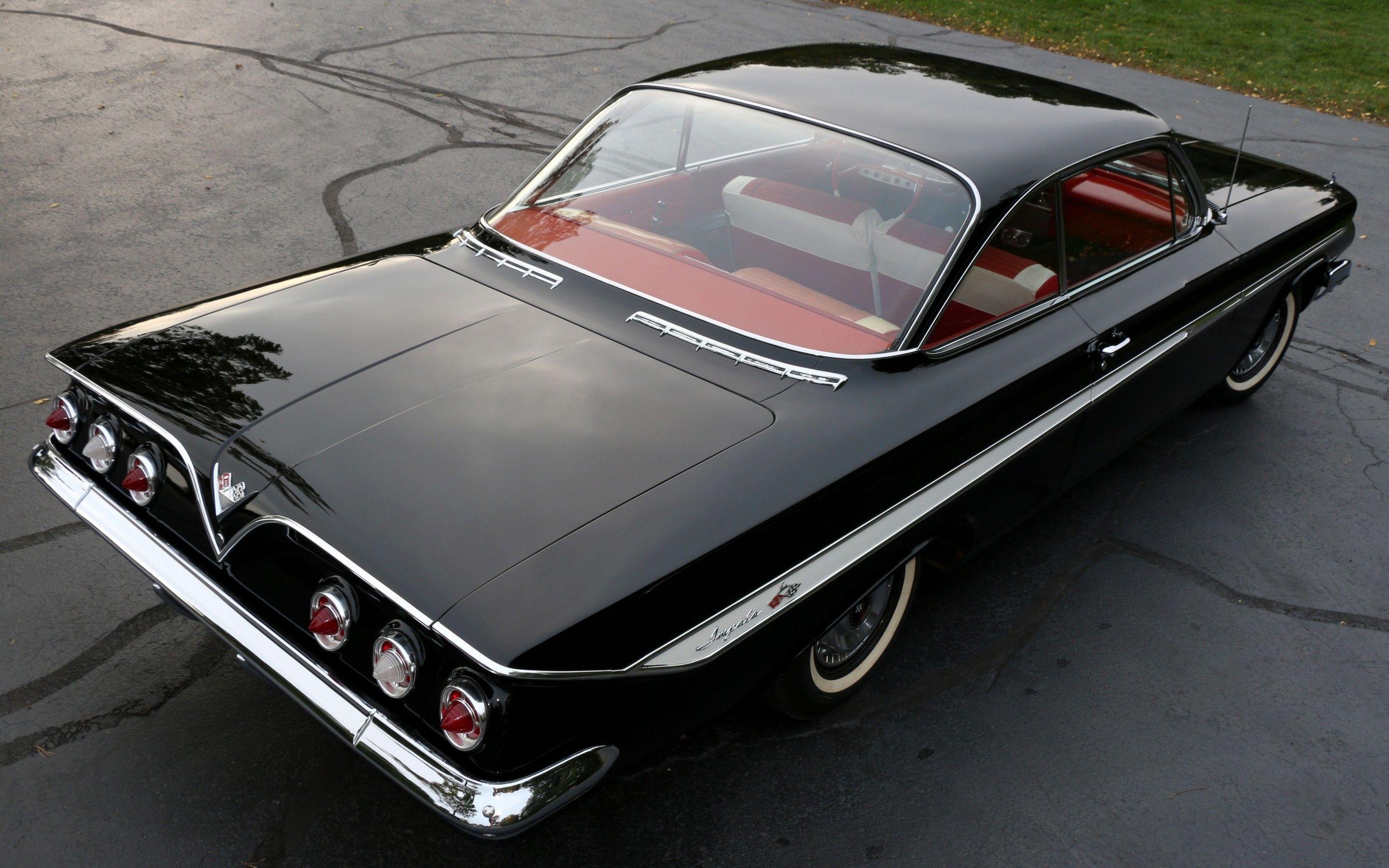 Classic Black Chevrolet Impala Hd Wallpaper Wallpaper Flare - Riset