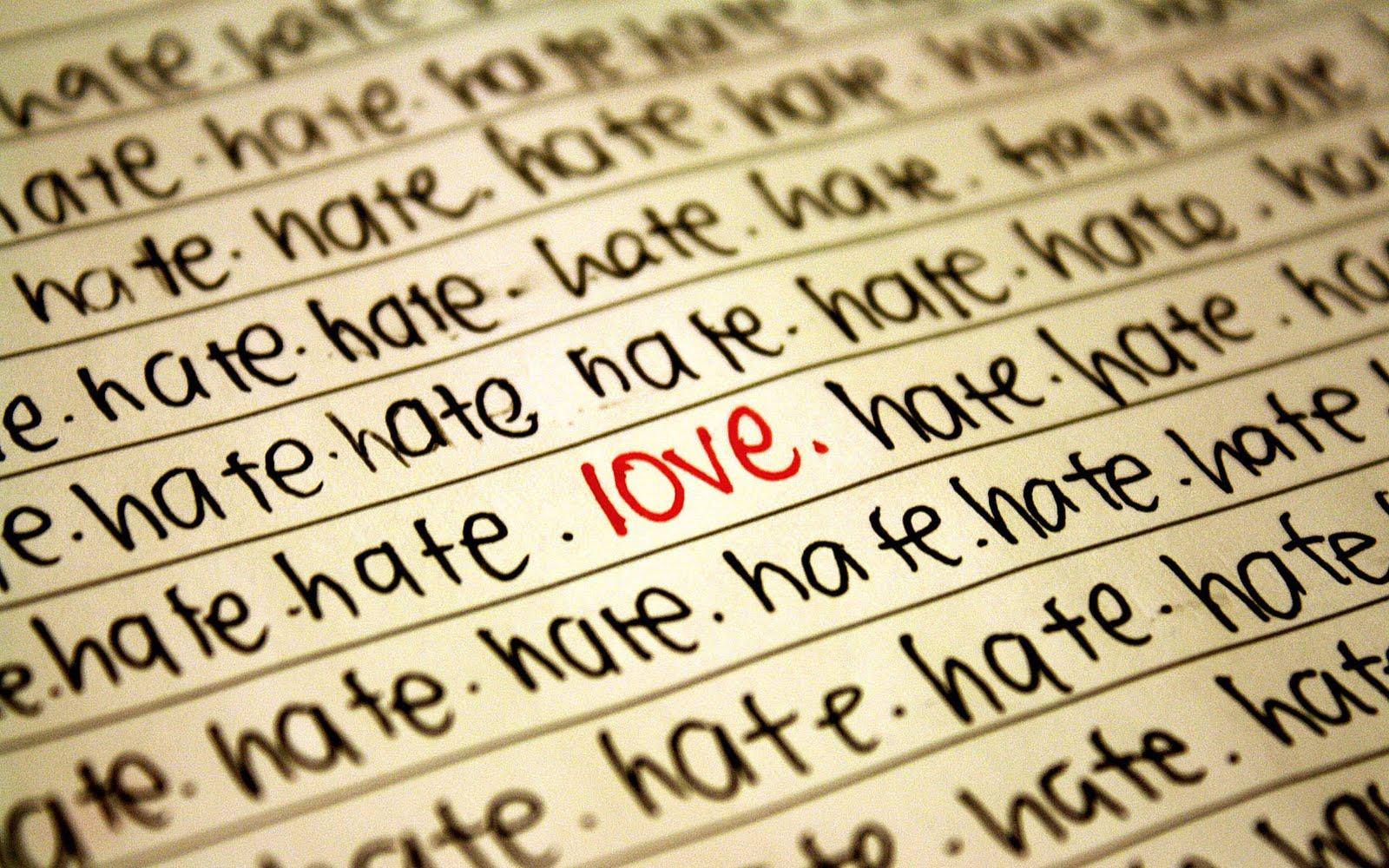 Love Hate Wallpaper