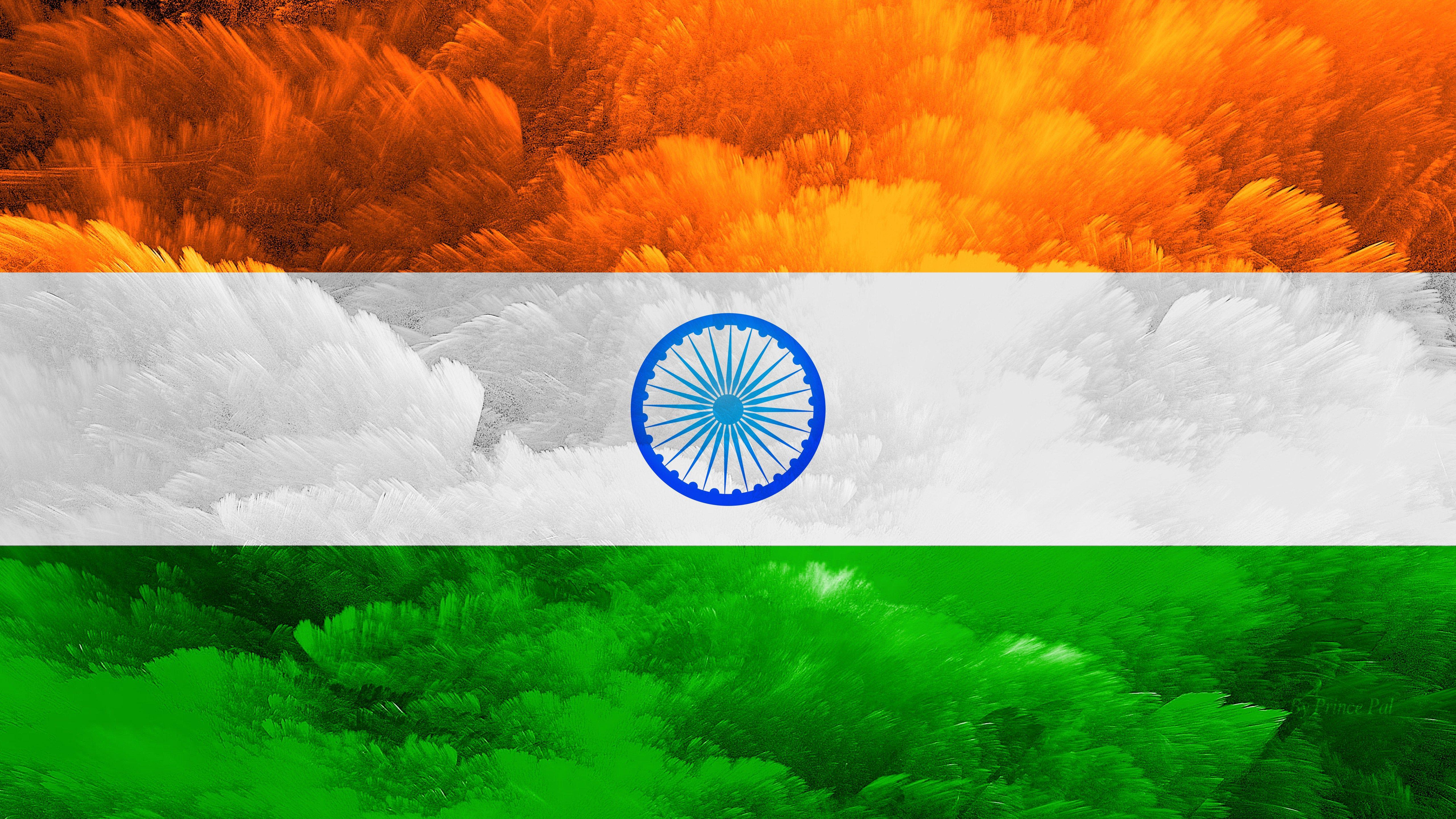 Indian Flag For Background