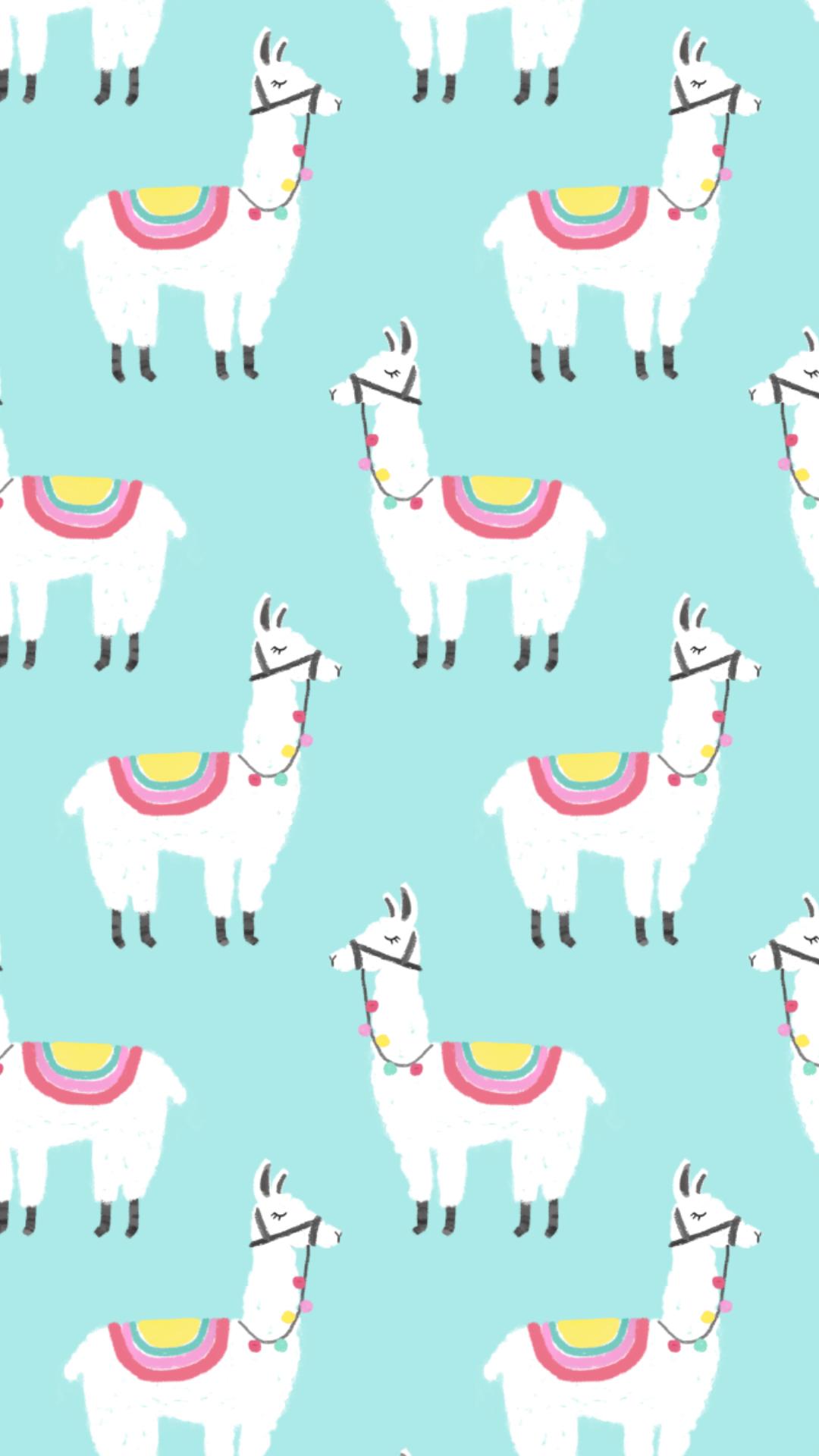 Cute Llama Background