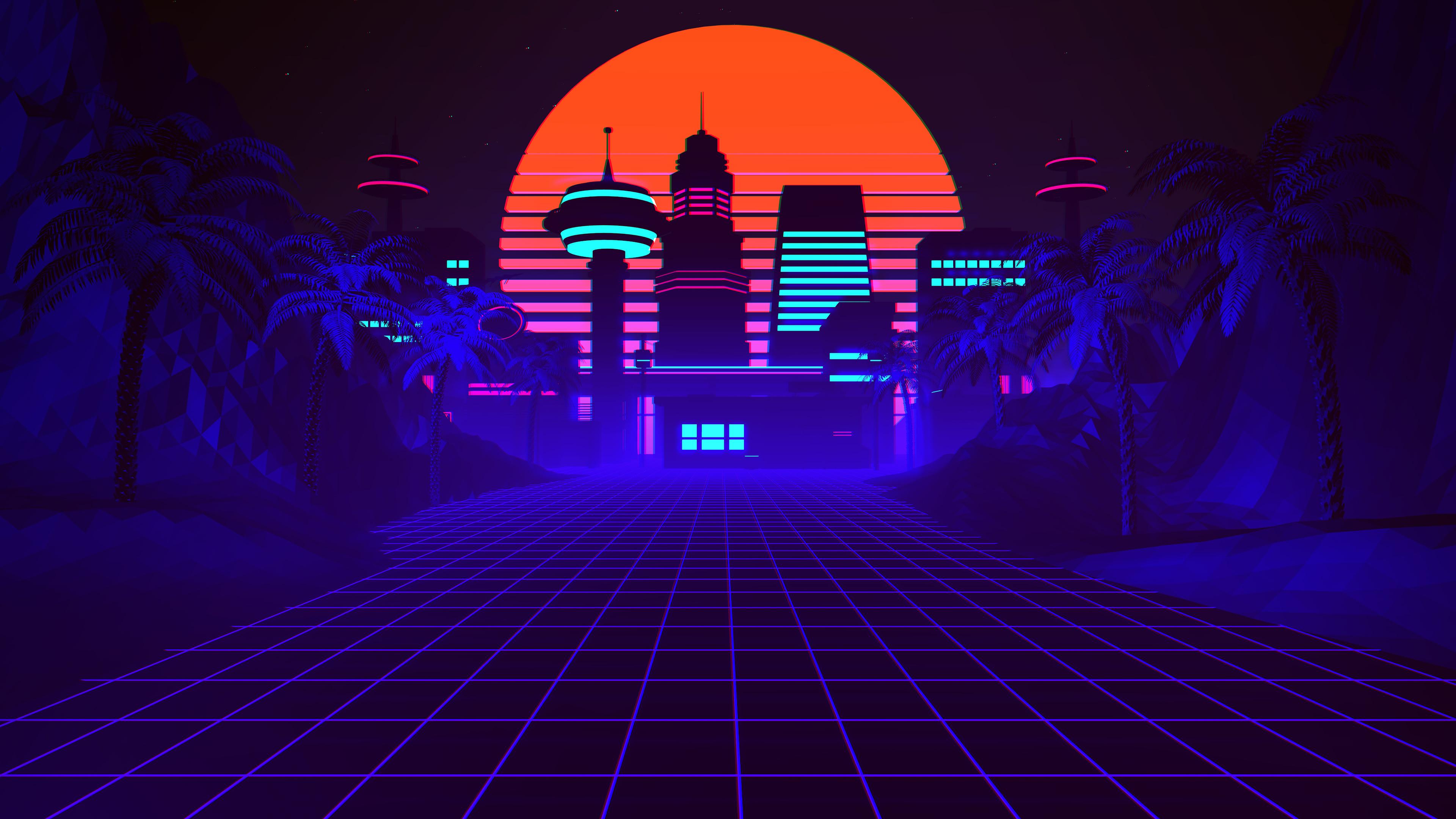 Total 94+ imagen retro synthwave background - Thcshoanghoatham-badinh ...