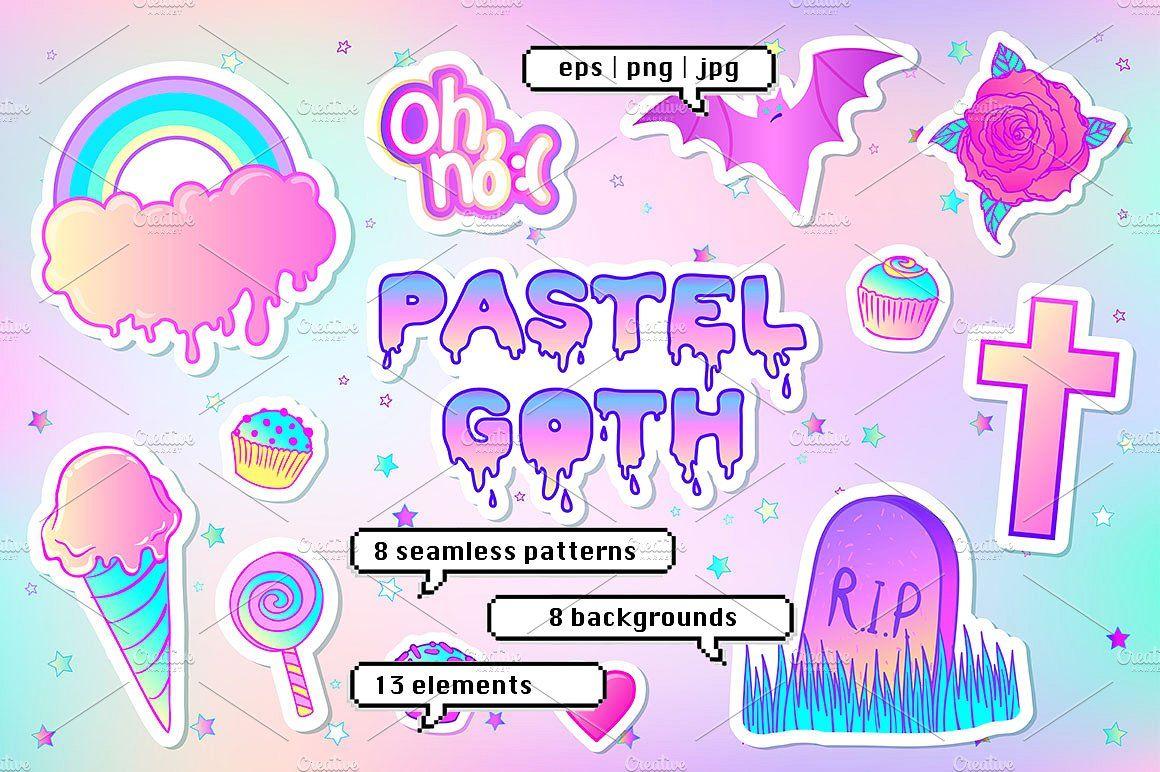 Pastel Goth Pastel Aesthetic novocomtop kawaii goth HD wallpaper   Pxfuel