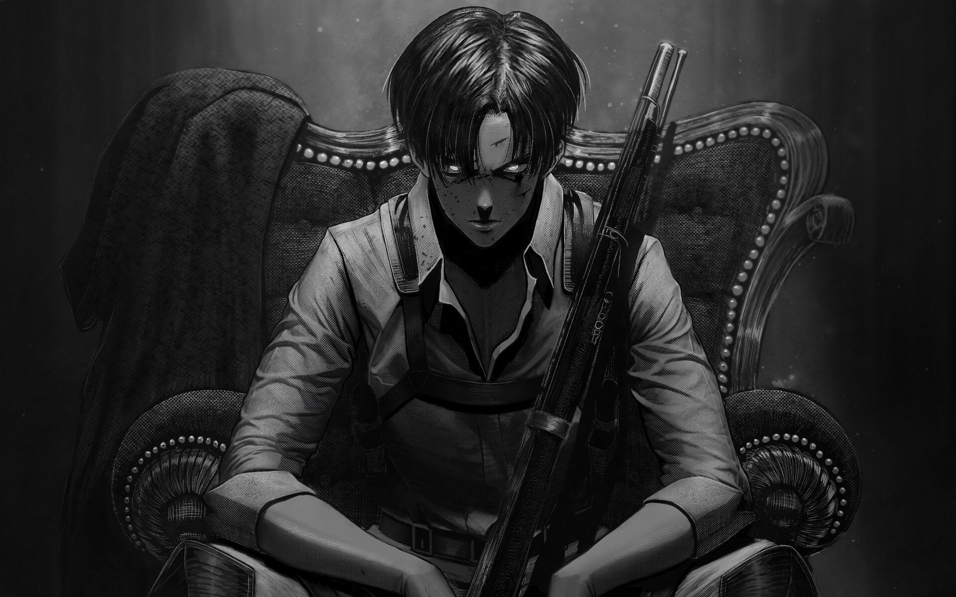 Wallpaper 4k Anime Levi Levi Titan Attack Ackerman Wallpaper Wallpapers ...