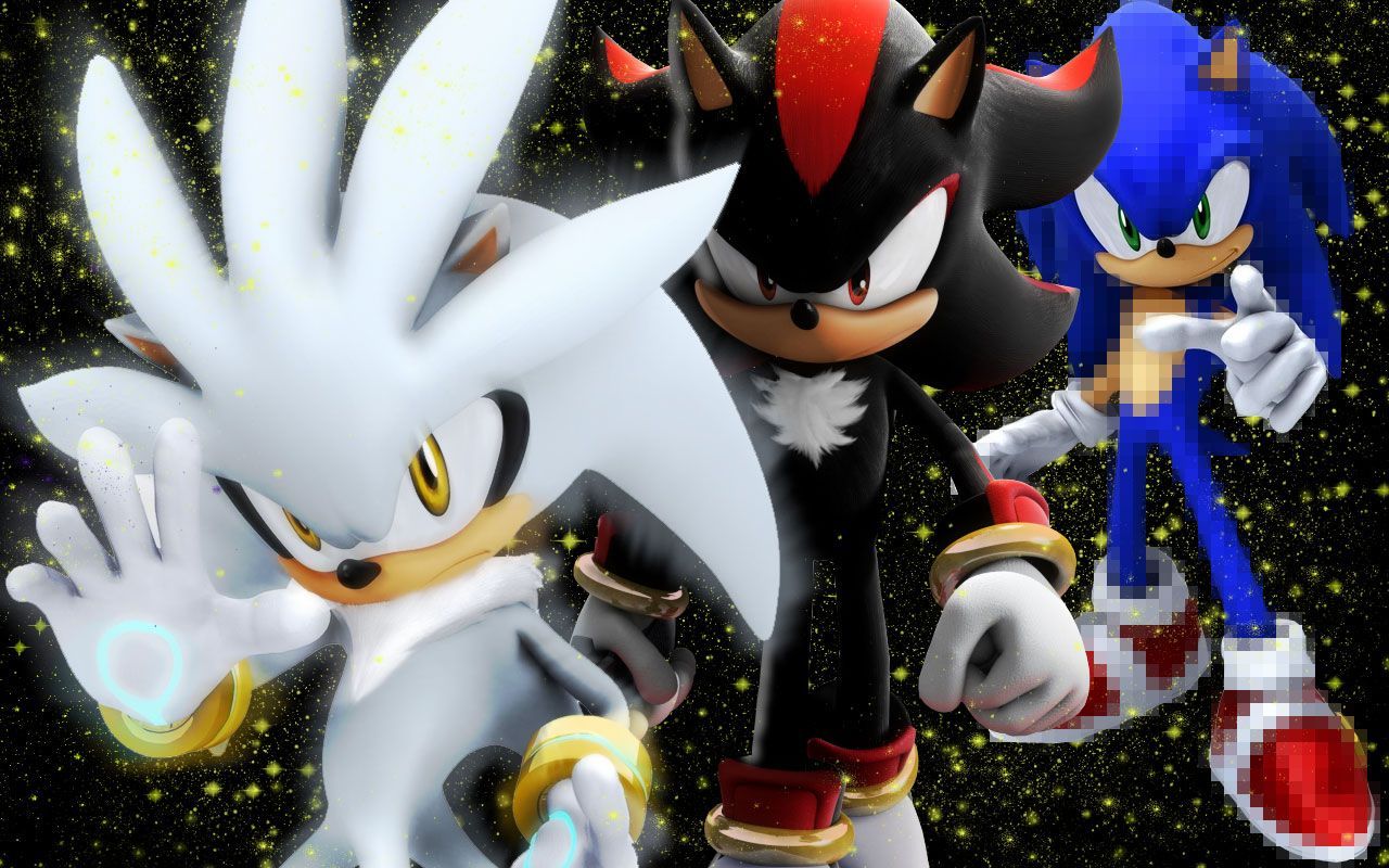 Sonic Vs Shadow Vs Silver Wallpaper