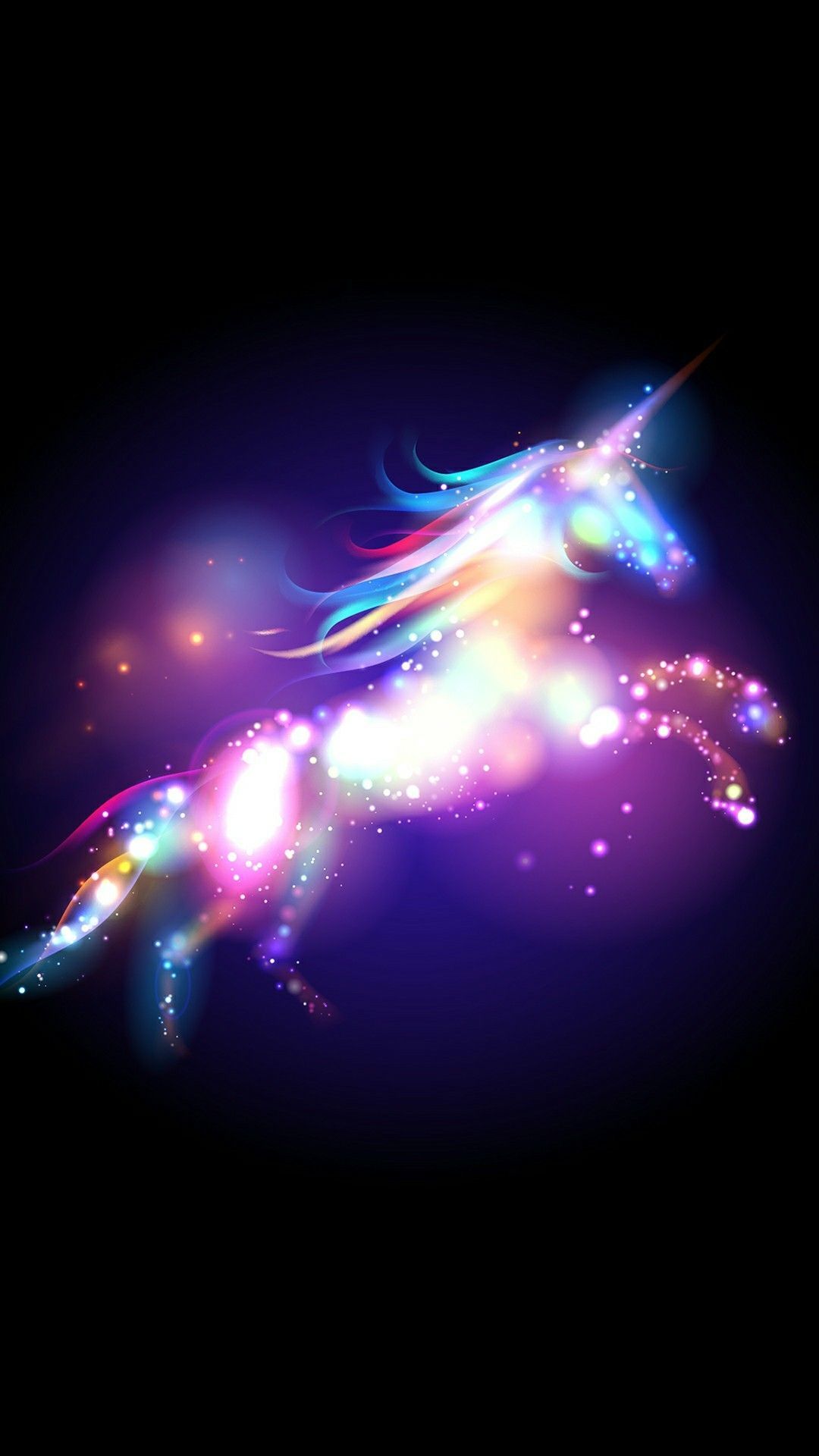 Unicorn background black Royalty-free images and videos