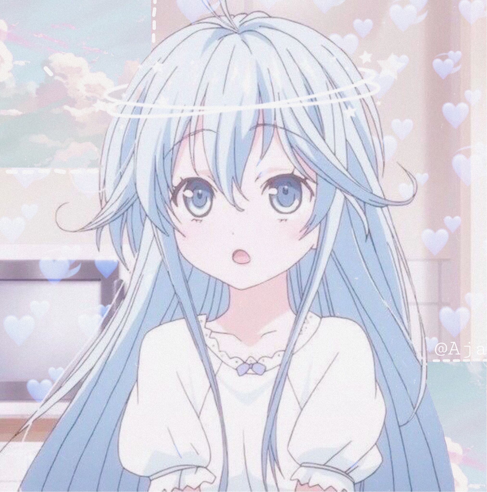 Blue Aesthetic Anime Girl Pfp - IMAGESEE