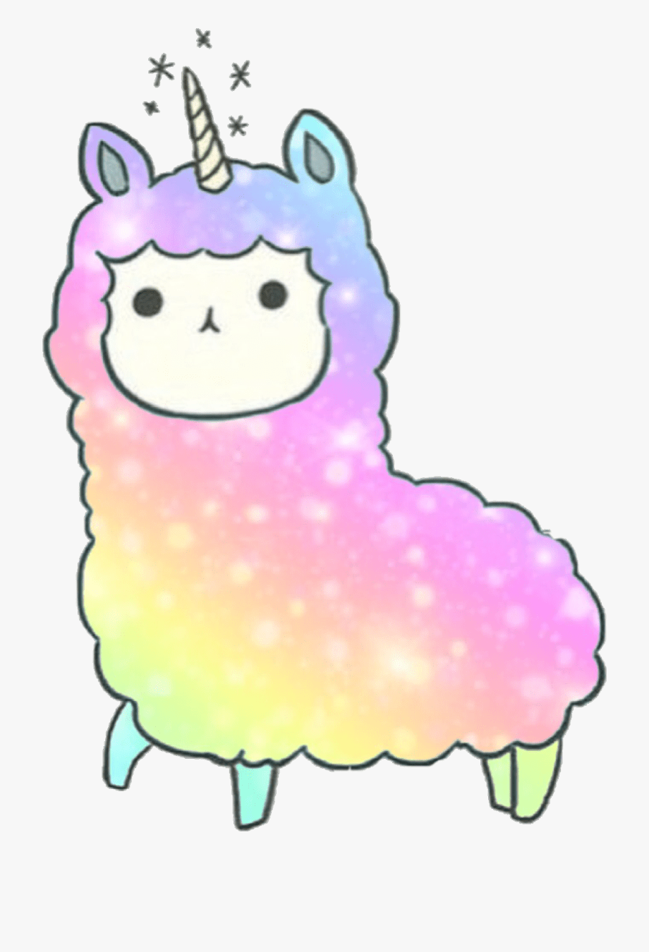 Kawaii Llama Desktop Wallpaper