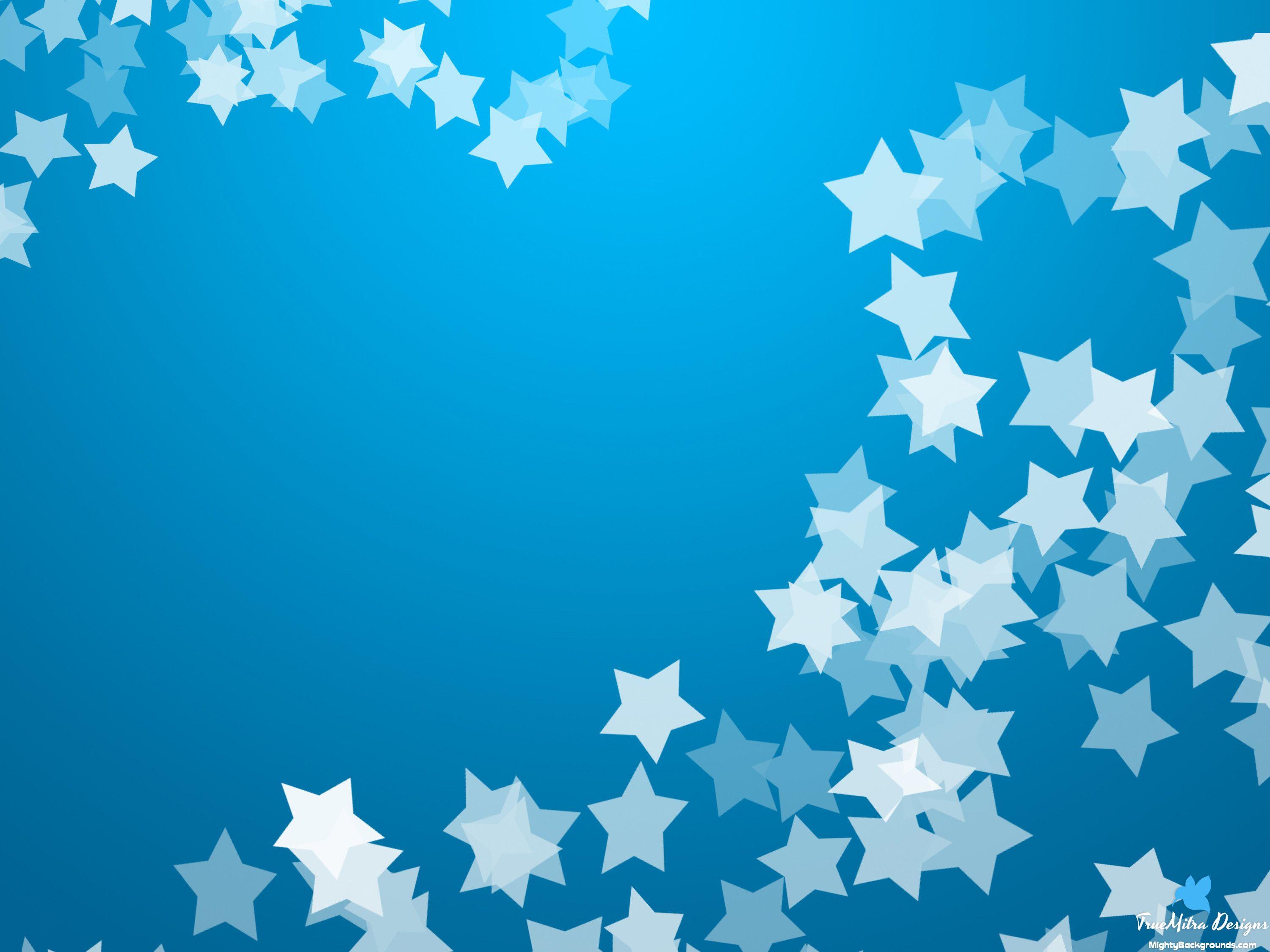 Blue stars background hd - milorise