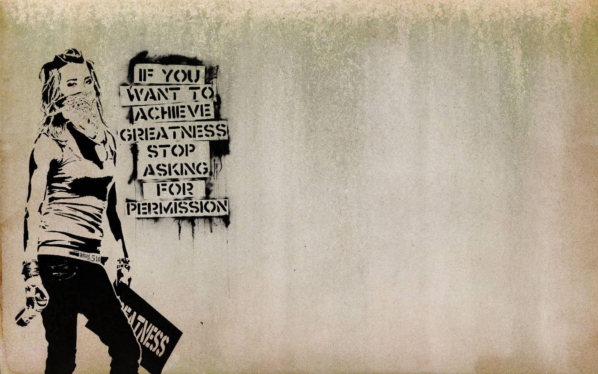 Banksy Greatness Wallpaper