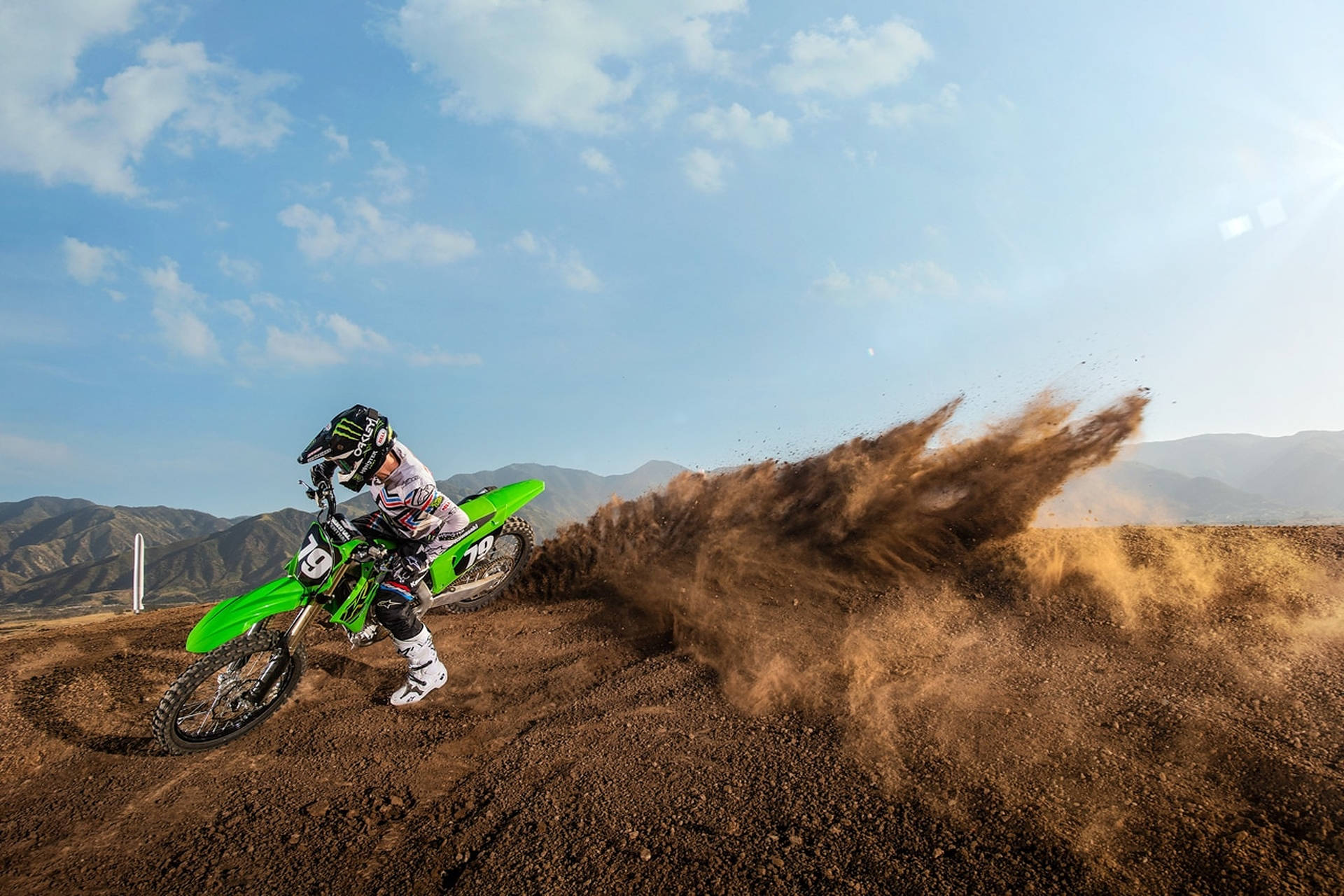 Dirt Bike Splash Wallpaper