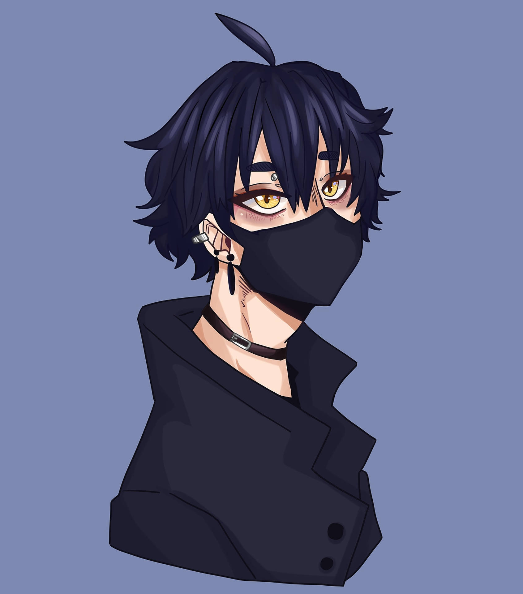 Emo PFP Masked Boy Wallpaper