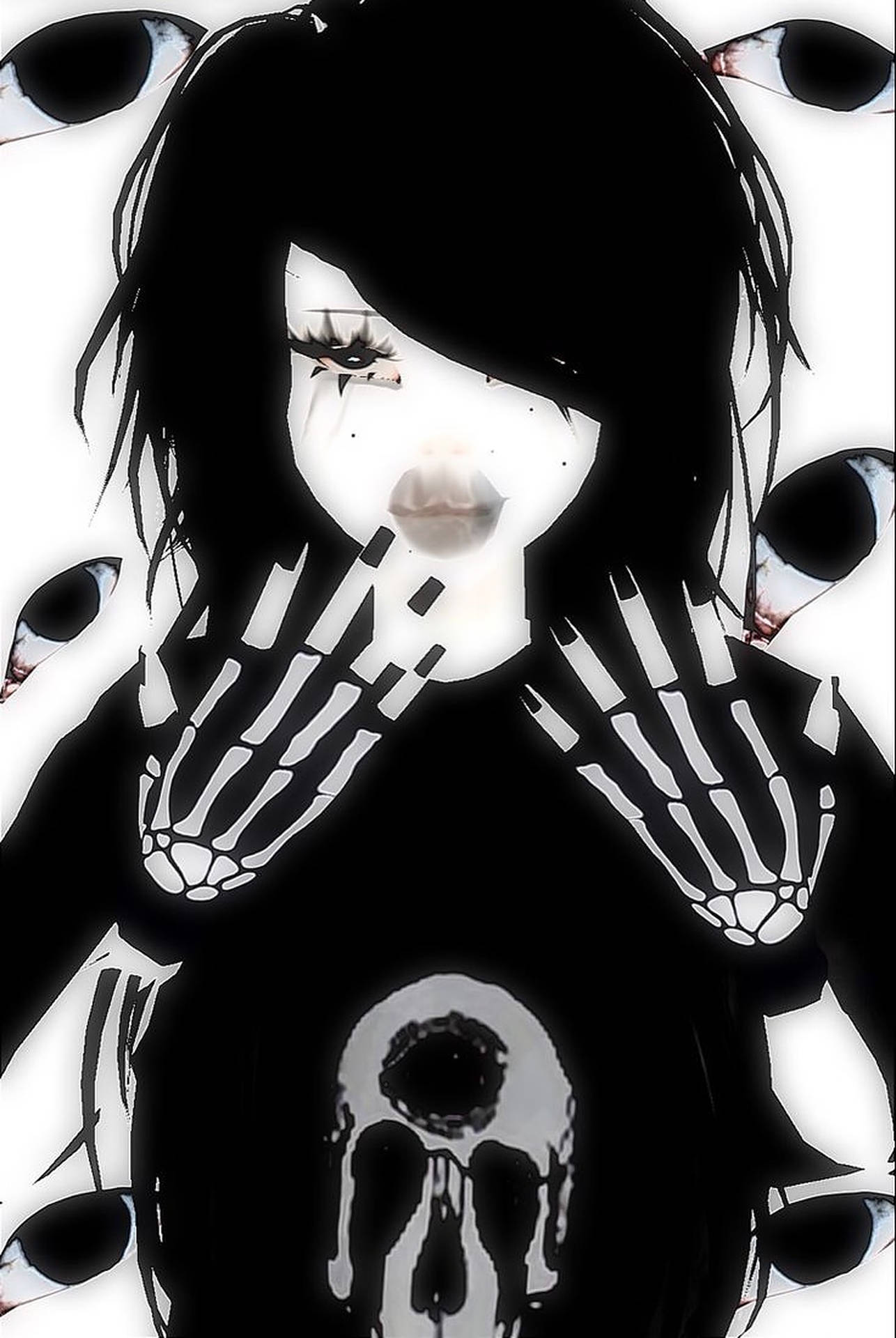 Pretty Emo Girl PFP Wallpaper