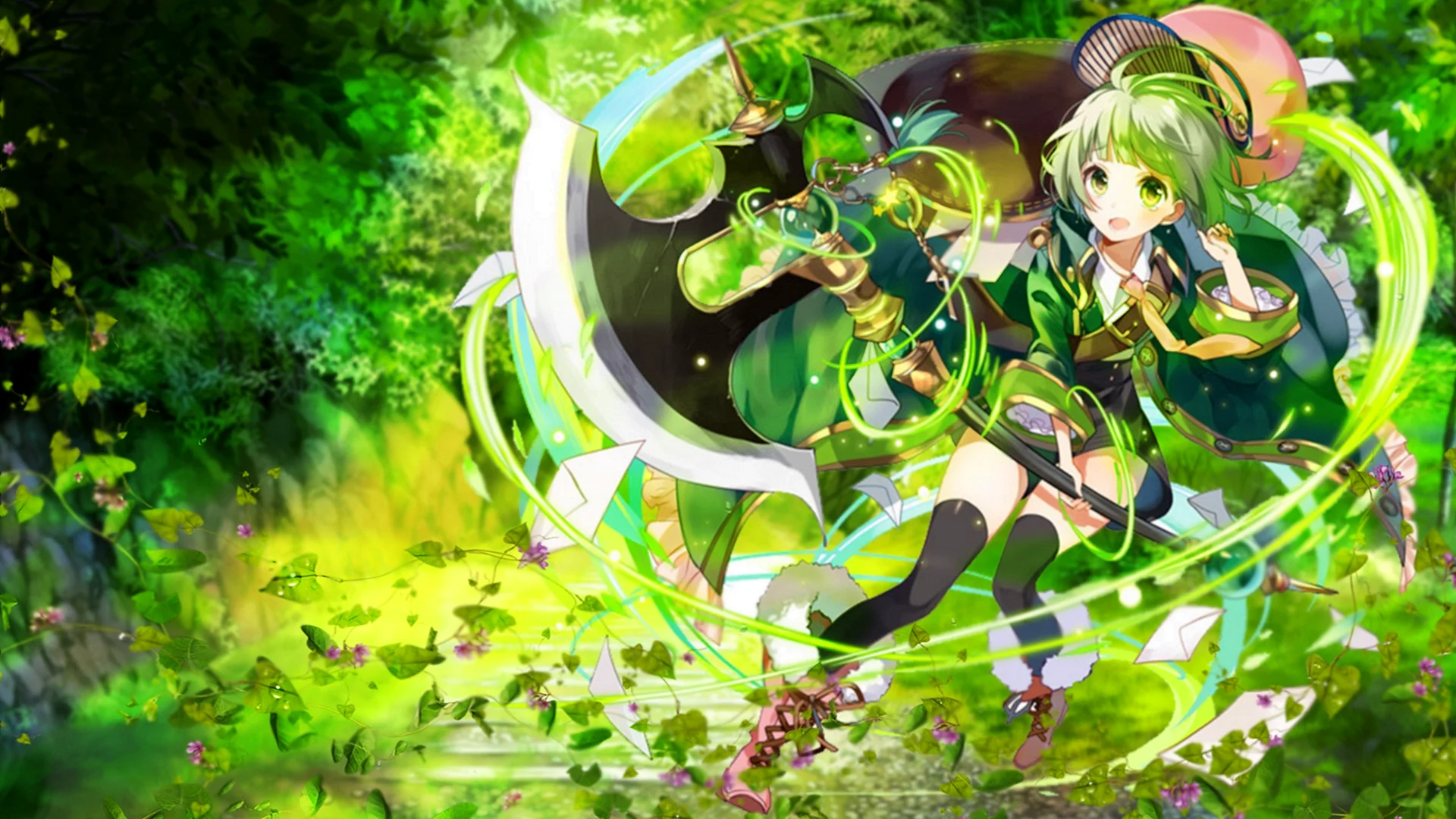 Anime Green Wallpaper