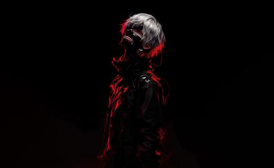 Ken Kaneki from Tokyo Ghoul, anime, dark