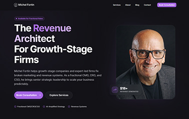 michel-fortin website example