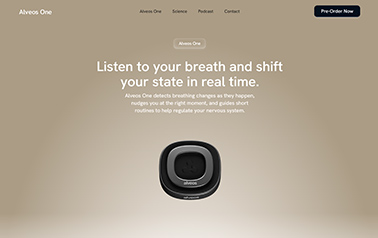 alveos-one website example