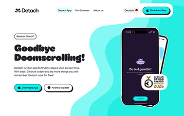 detach-app website example