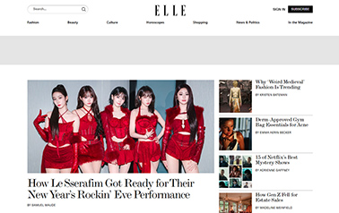 elle website example