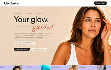 glowguide website example