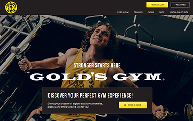 golds-gym website example