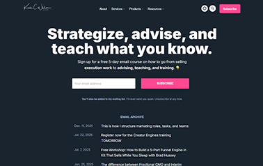 kevin-c-whelan website example