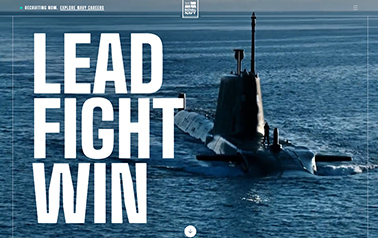 royal-navy website example