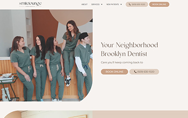 smilelounge website example