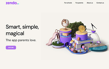 zenda website example