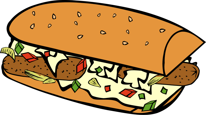 sandwich clipart vintage