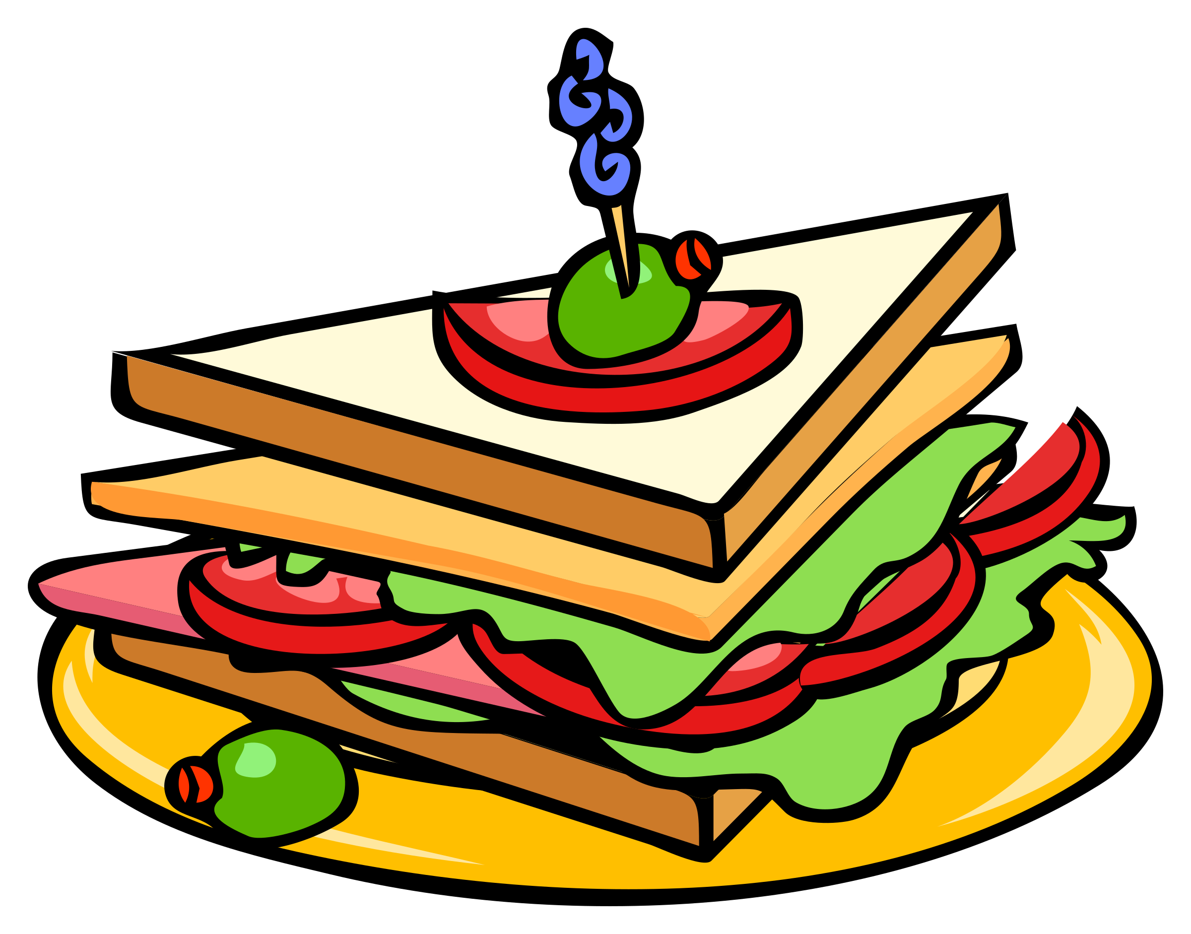 sandwich clipart fruit