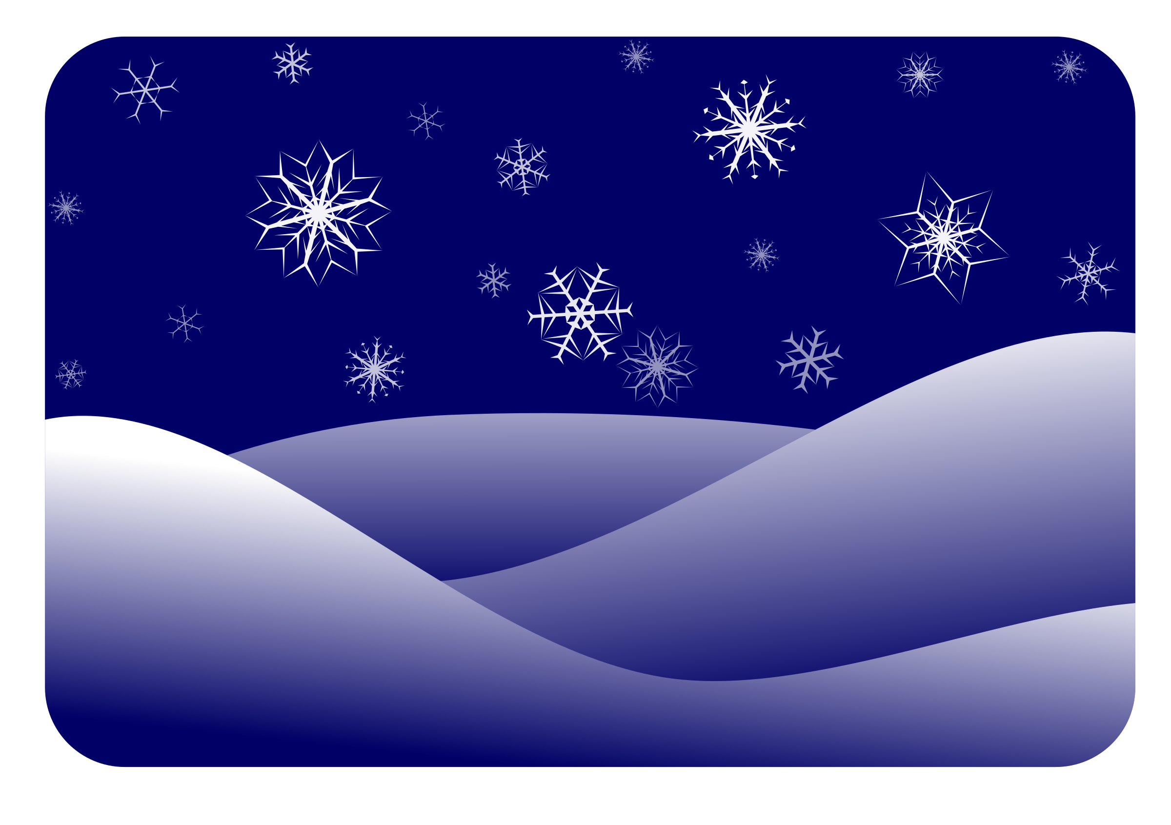 Snowflake scene