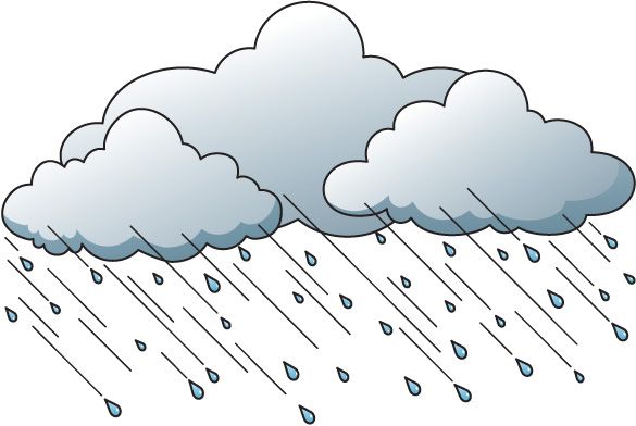 windy clipart rainy