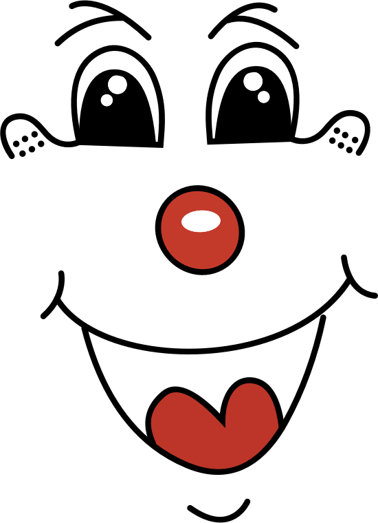 clown clipart eye