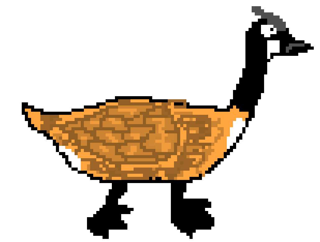 goose clipart pixel art