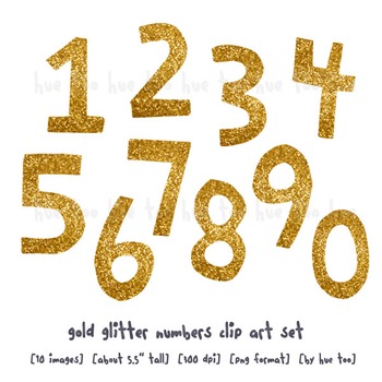 1 clipart gold glitter