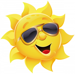 Sun with Sunglasses PNG Clipart Image | Summer clip | Pinterest ...