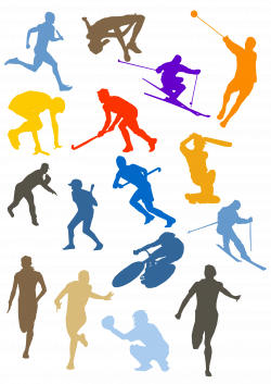 Clipart - Silhouette Sport Disciplines Set