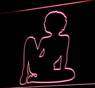 Afro Girl neon sign LED