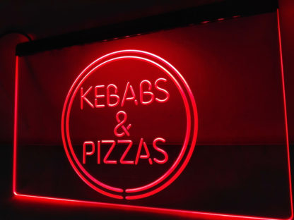 Kebabs & Pizzas neon sign LED