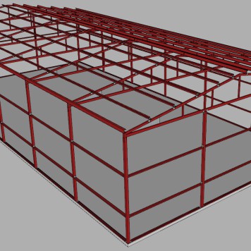 30 X 60 X 12 EZ TRUSS BUILDING KIT