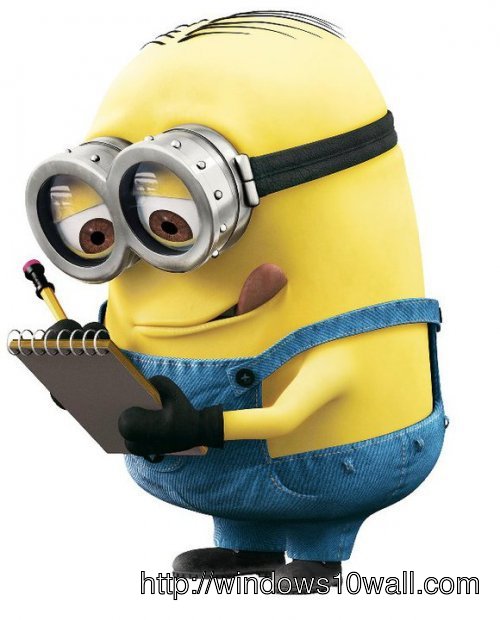 Minions Makes a Note Wallpaper