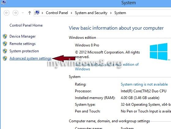 how to remove page file in windows 8