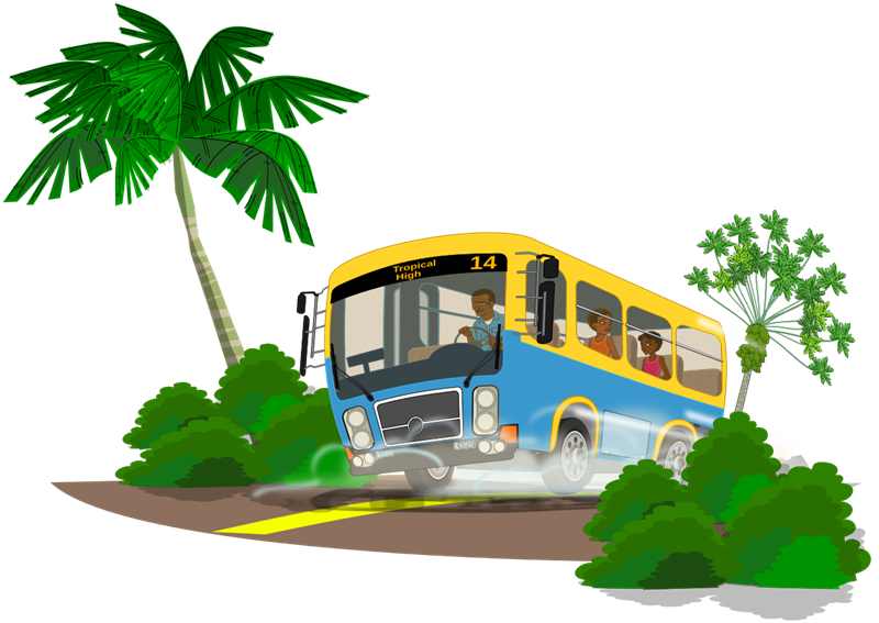 Cute bus clipart 3